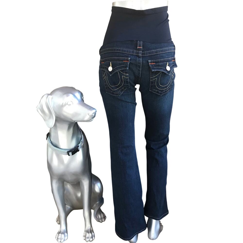 True Religion Bootcut Flap Pocket Maternity Jeans Women’s Size 29